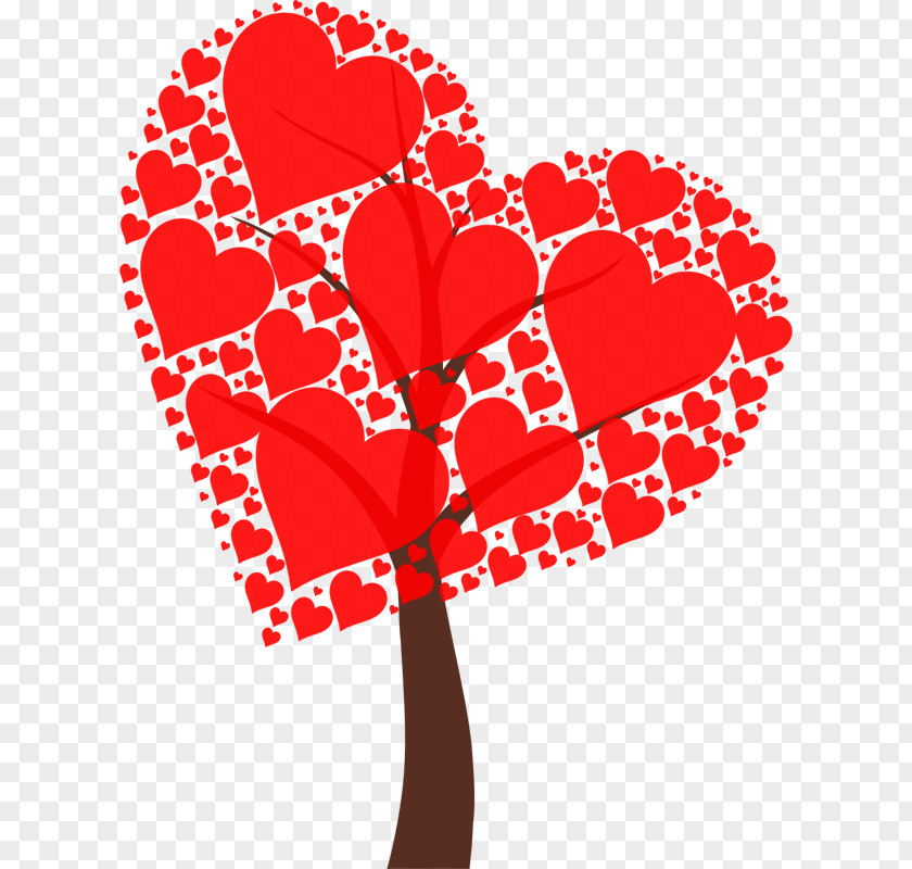 Valentines Tree Twig Clip Art PNG