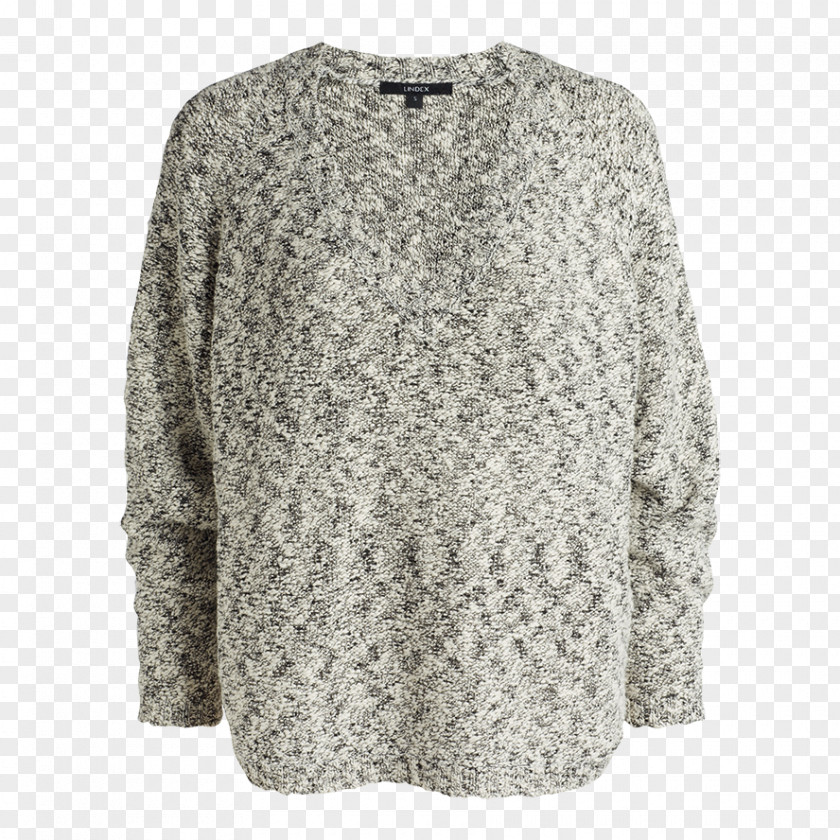 Bak To School Sleeve Blouse Sweater Neck Grey PNG