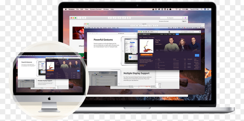 Control Room Netbook Computer Software Remote Desktop MacOS PNG