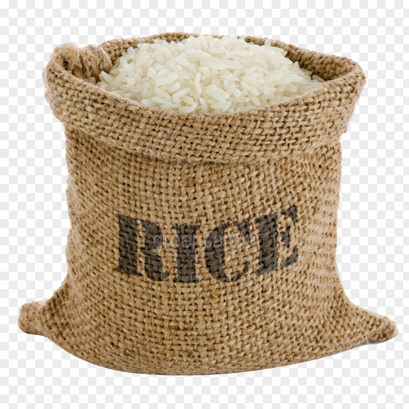 Rice Bags Cooked Basmati Grocery Store Gunny Sack PNG