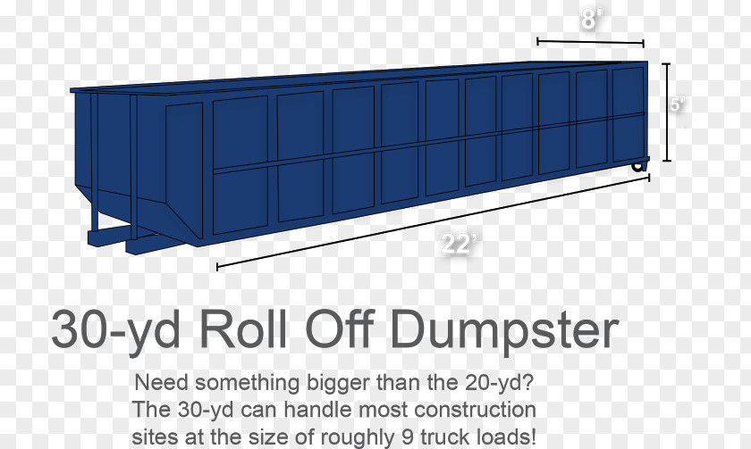 Roll-off Dumpster Rubbish Bins & Waste Paper Baskets Intermodal Container PNG