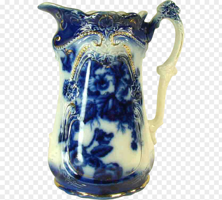 Vase Jug Ceramic Blue And White Pottery PNG