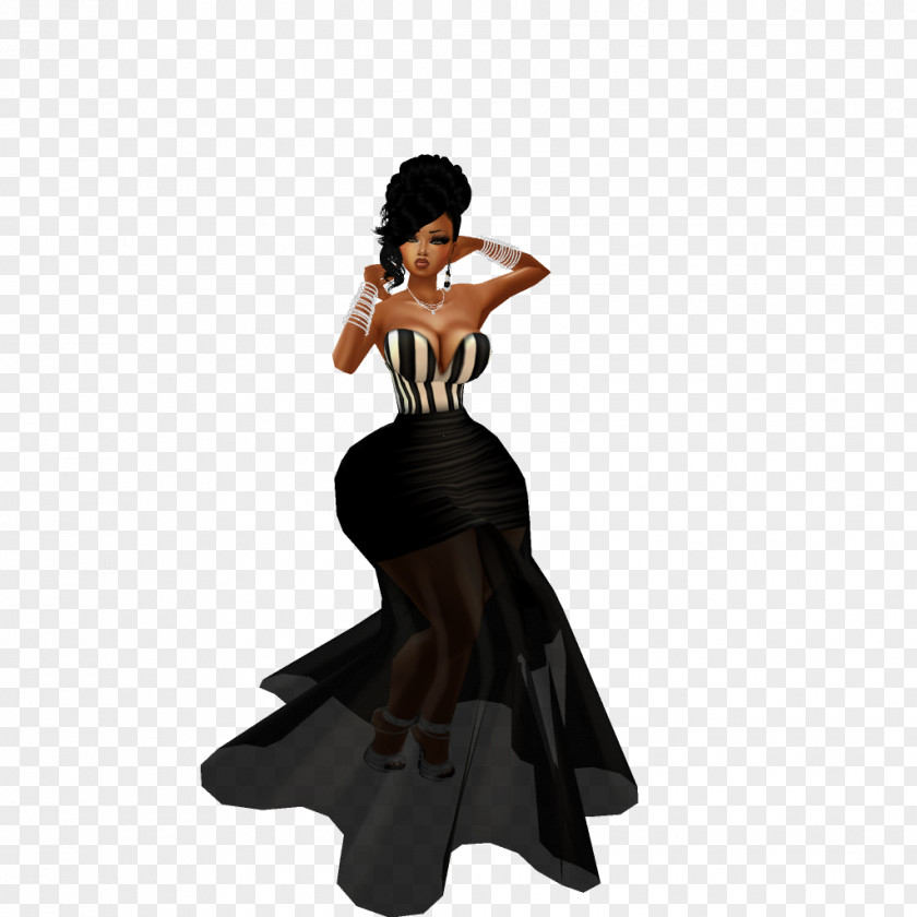 Ballroom Dress Gown Fashion Design Figurine PNG