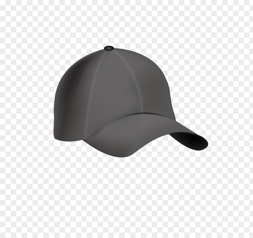 Black Baseball Cap Hat Bonnet PNG