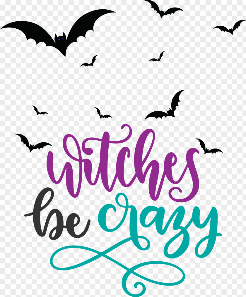 Happy Halloween Witches Be Crazy PNG