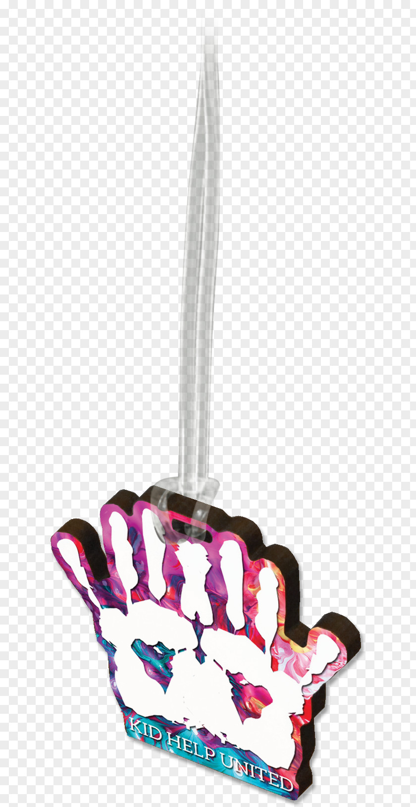 Luggage Tag Pink M Finger RTV PNG