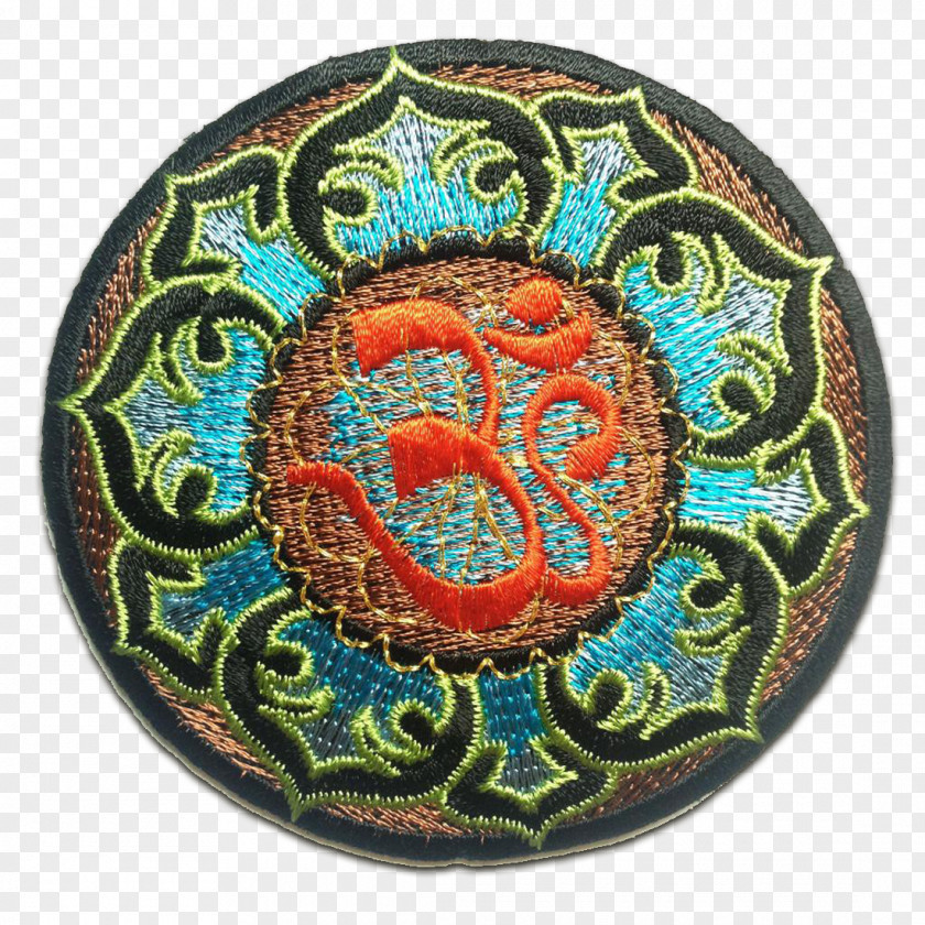 Om Hinduism Spirituality Meditation Iron On Patches PNG