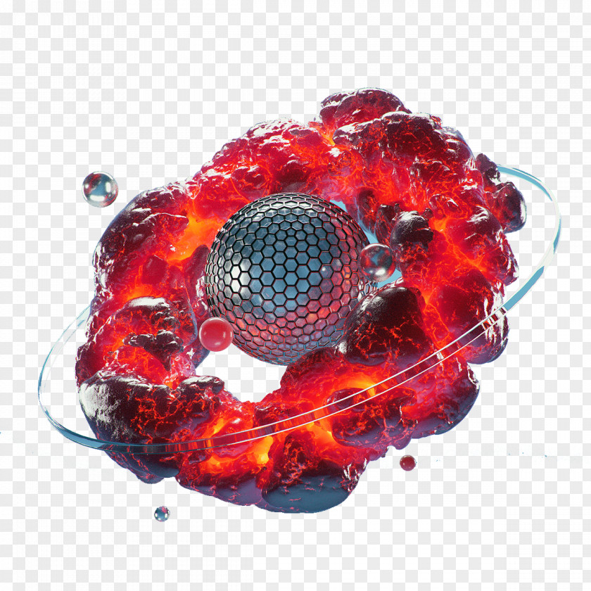 Red Ring Cinema 4D 3D Computer Graphics Abstract Art Graphic Design PNG