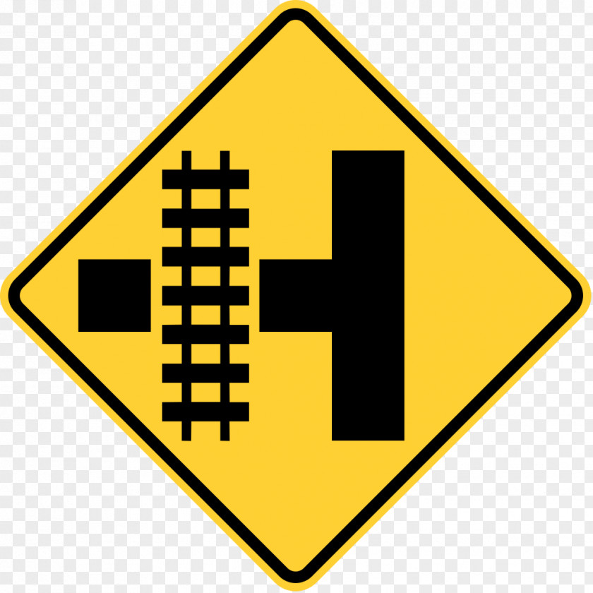 Road Rail Transport Level Crossing Track Warning Sign PNG