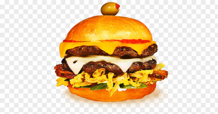 American Cheese Buffalo Burger Junk Food Cartoon PNG