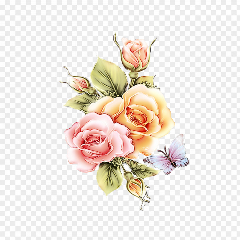 Beige Flower Arranging Floral Design PNG