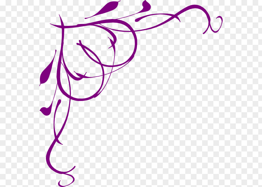 Purple Heart Vine Ivy Clip Art PNG