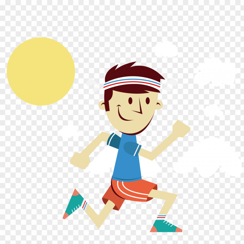 Running Man In The Sun PNG