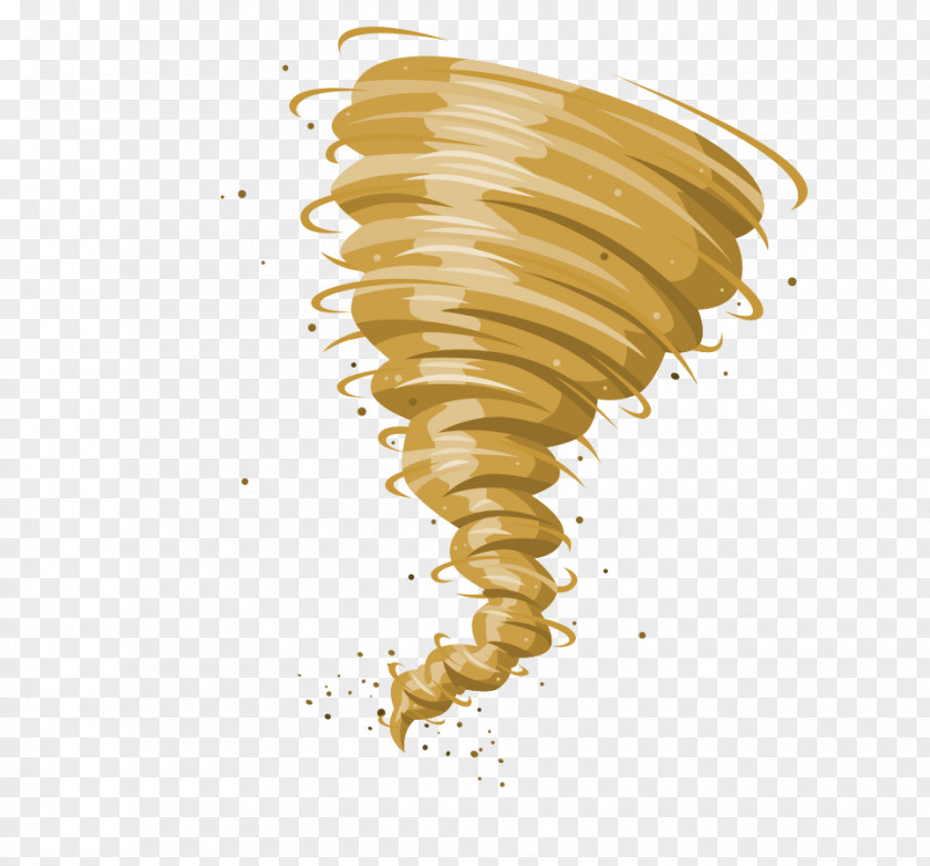 Yellow Tornado Cartoon PNG