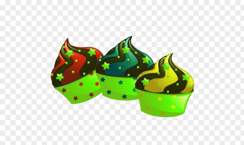 Cartoon Ice Cream Cupcake PNG