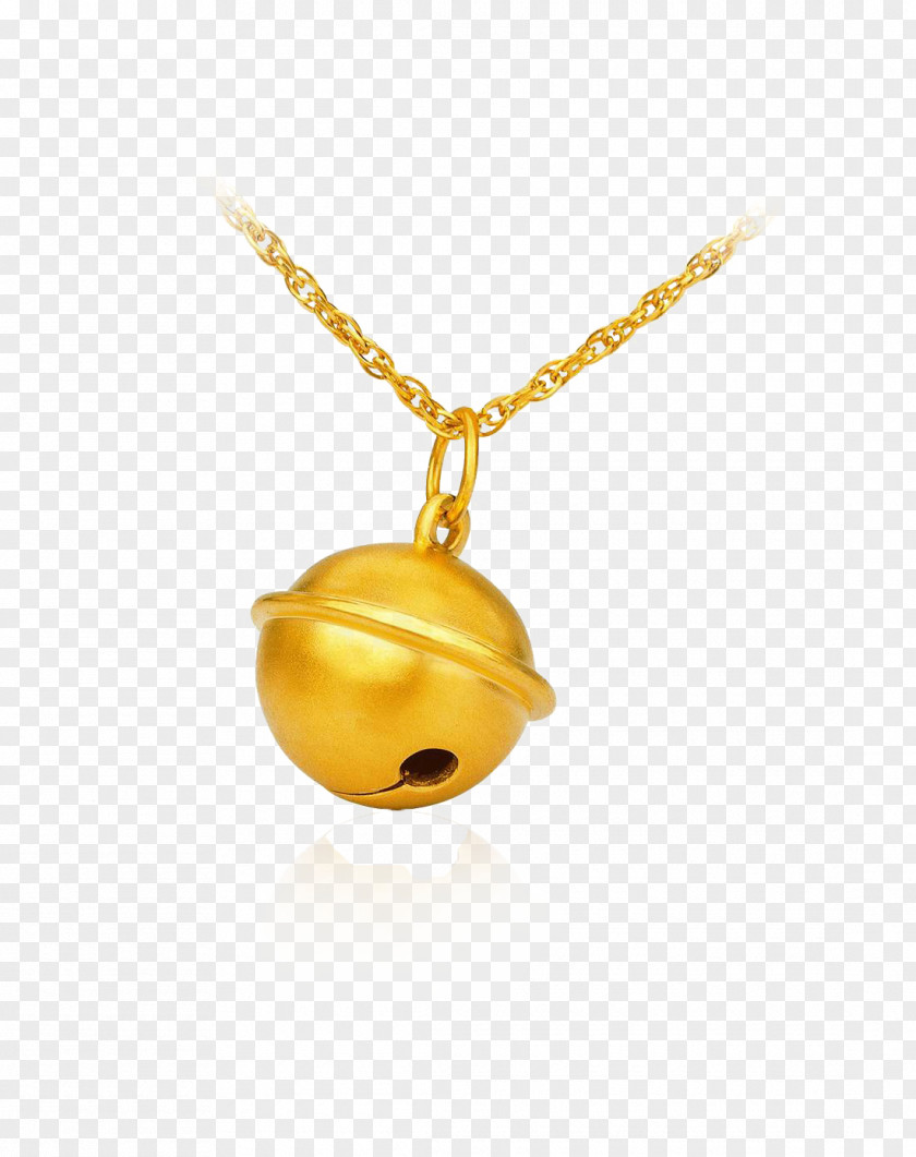 Chow Tai Fook Gold Necklace Bell Doraemon GuangDong CHJ Industry Co. Ltd. PNG