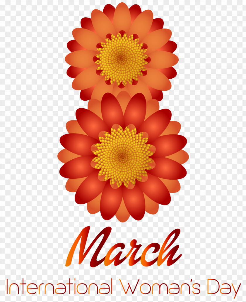 March 8th Happy Women's Day Transparent PNG Clip Art Image International 8 PNG