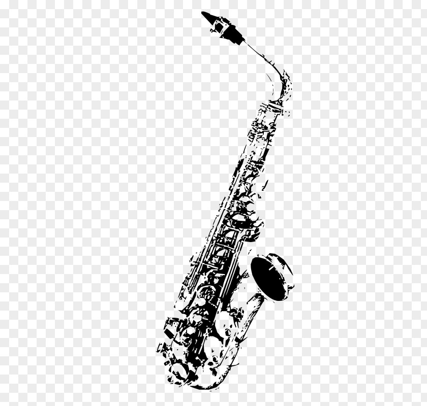 Tenor Saxophone Music Black And White PNG saxophone and white, clipart PNG