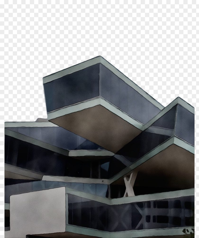 Concrete Steel Architecture Brutalist Daylighting Building Facade PNG