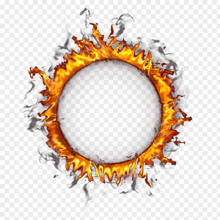Ring Of Fire Border Circle PNG