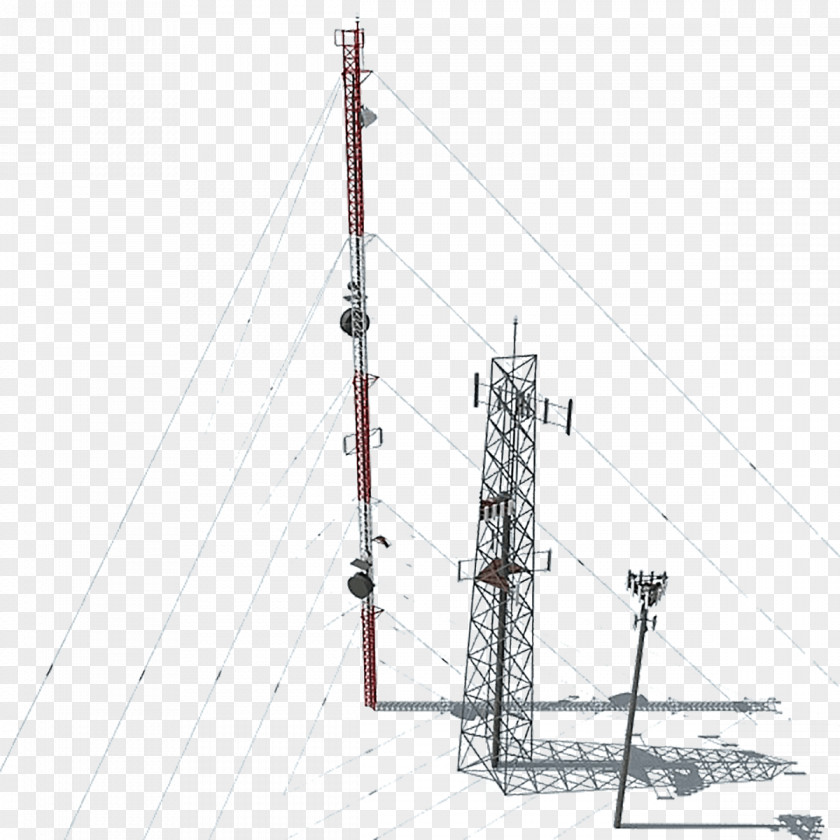 Telecommunications Tower Electricity Antenna Accessory Public Utility Line Angle PNG