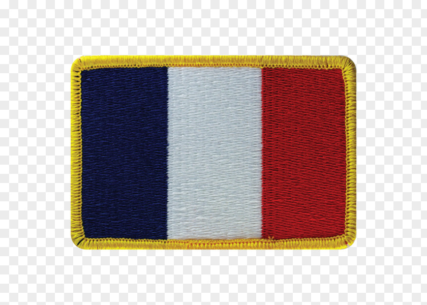 Flag Patch Embroidered Of France National PNG
