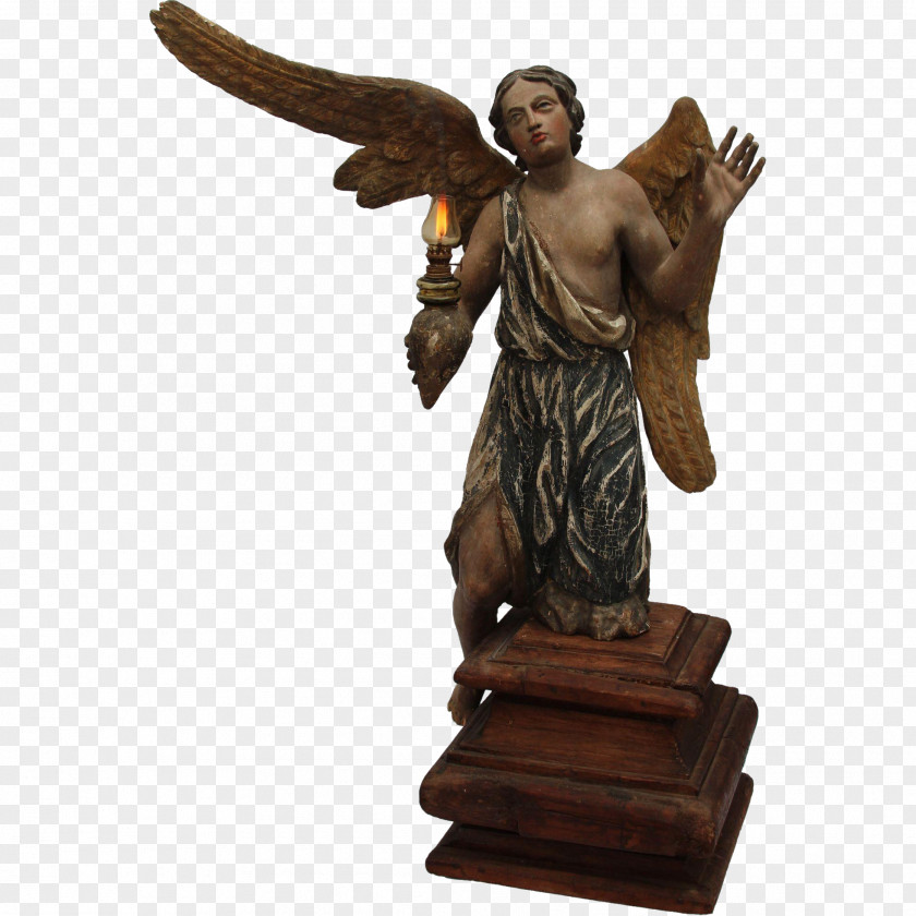 Cherub Angel Putto Baroque Sculpture Bronze PNG