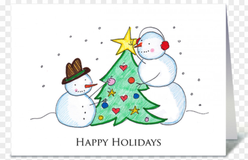 Christmas Tree Greeting & Note Cards Card PNG