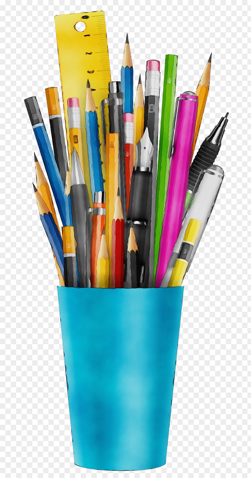 Pencil Case Writing Implement Paint Brush Cartoon PNG