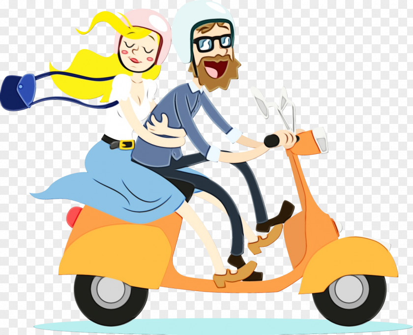 Scooter Animated Cartoon Mode Of Transport Clip Art Motor Vehicle PNG