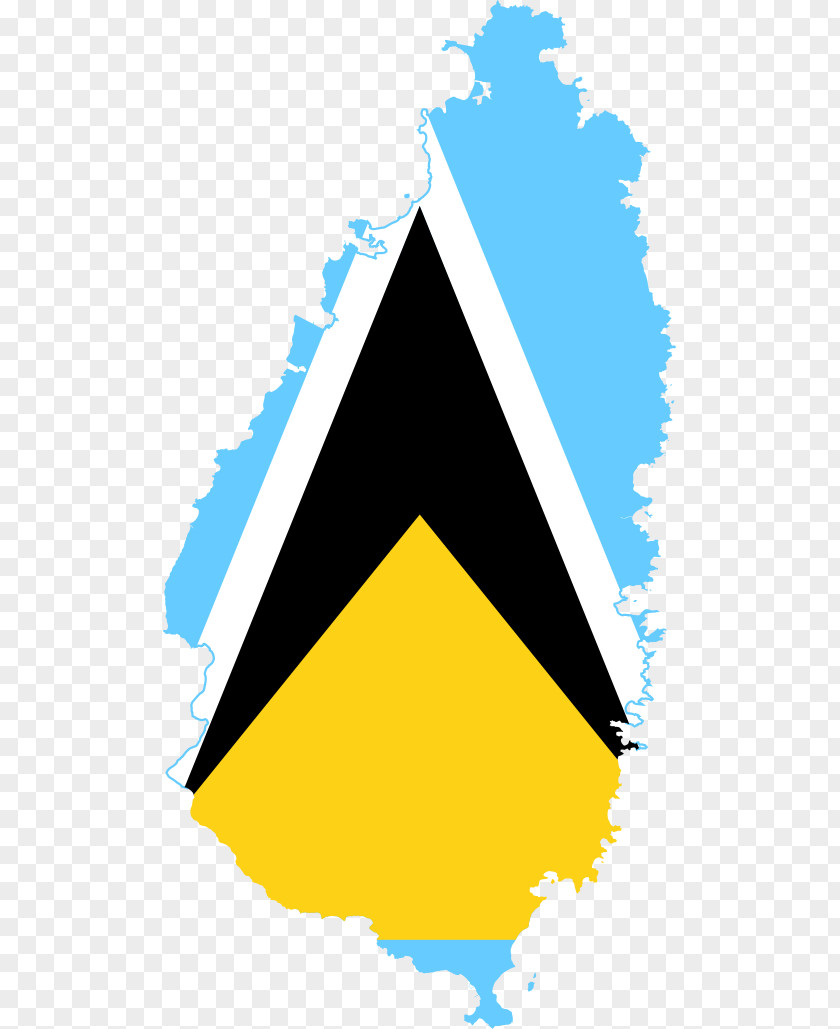 Flag Of Saint Lucia Geography National Map PNG