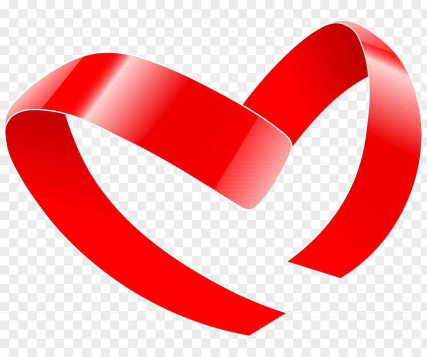 Red Ribbon Logo Vector Clip Art PNG