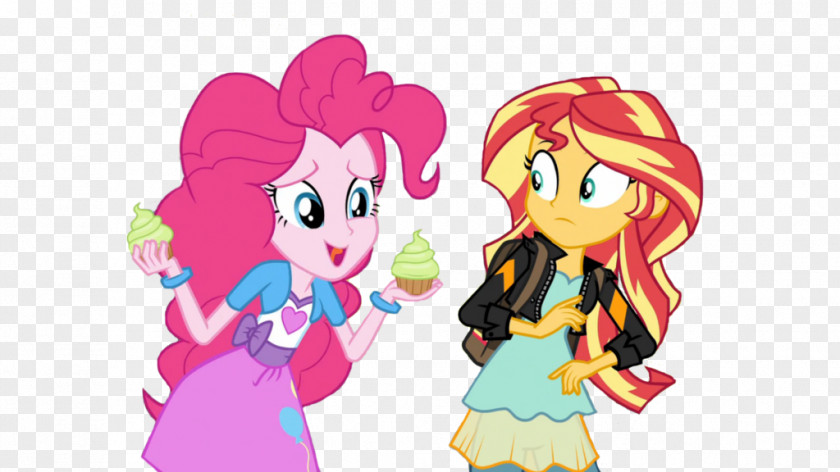 Sunset Shimmer Pinkie Pie Horse Clip Art PNG