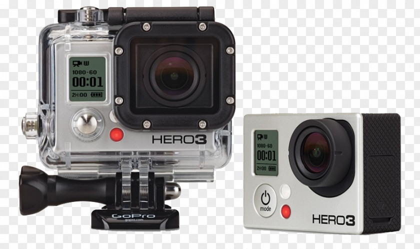 GoPro HERO3 Black Edition White Action Camera PNG