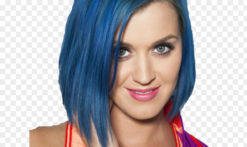 Katy Perry Bob Cut Blue Hair Tracksuit Fashion PNG