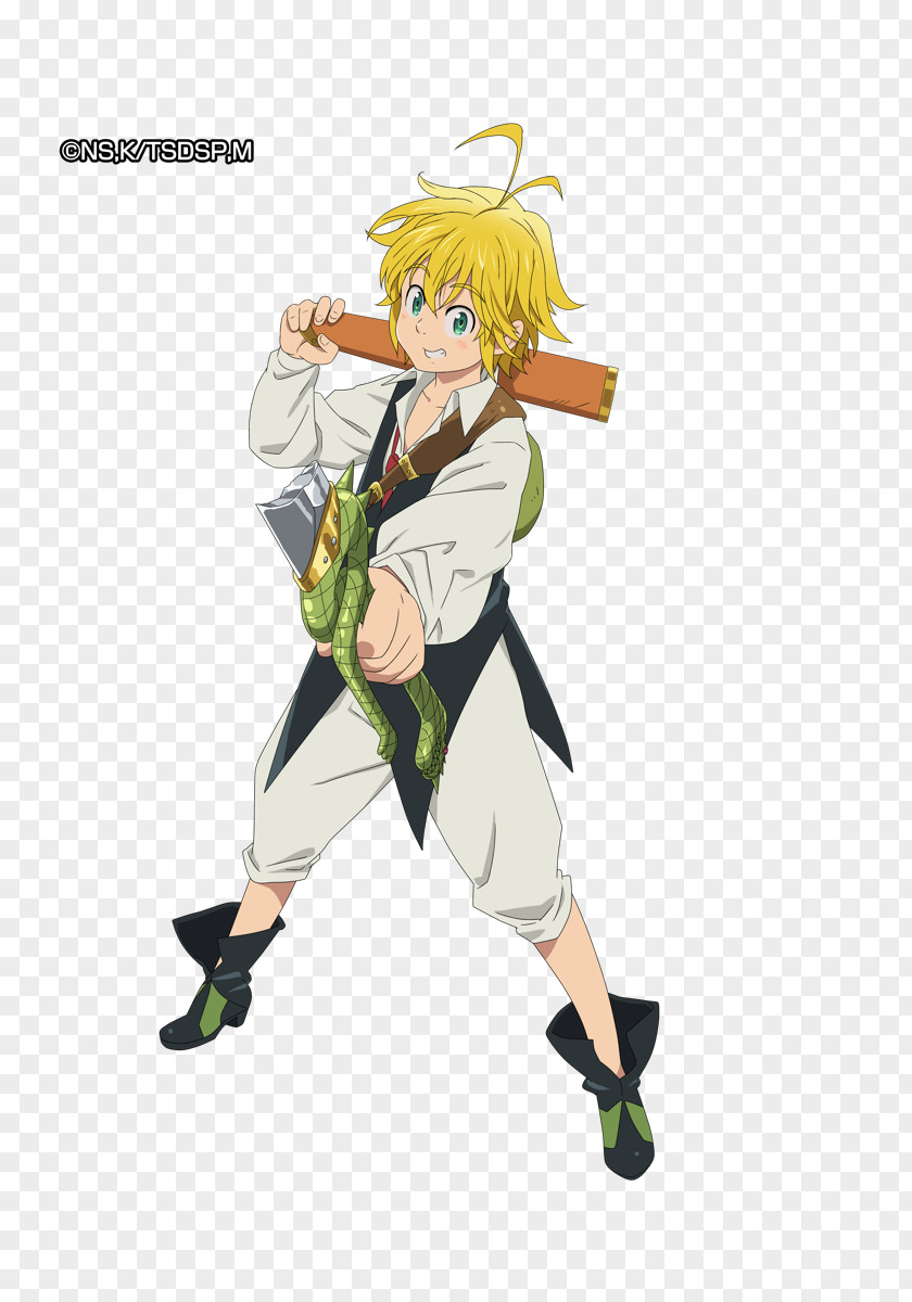 Q Version Of The Characters Meliodas Seven Deadly Sins Merlin PNG