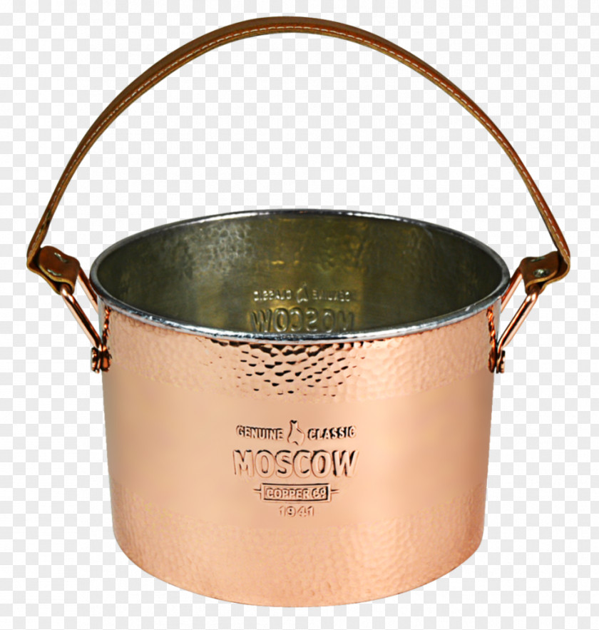 Bucket Copper Moscow Mule Mug Material PNG