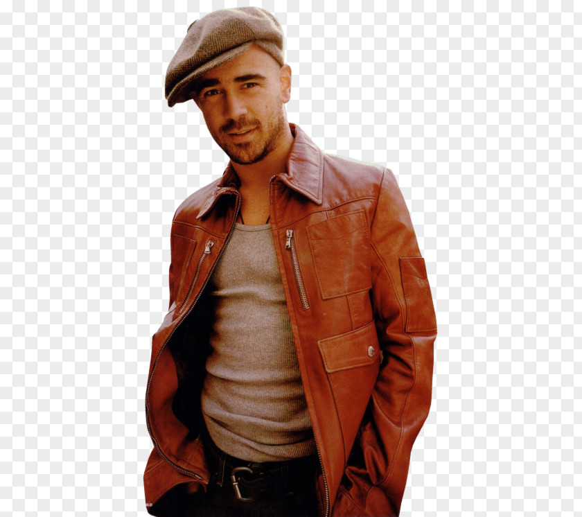 Colin Farrell Leather Jacket PNG
