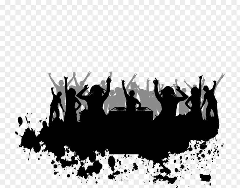 Silhouette Disc Jockey Download Musician PNG