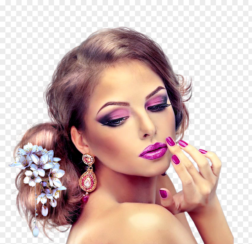 Beauty Parlour Cosmetics Eyelash Model PNG