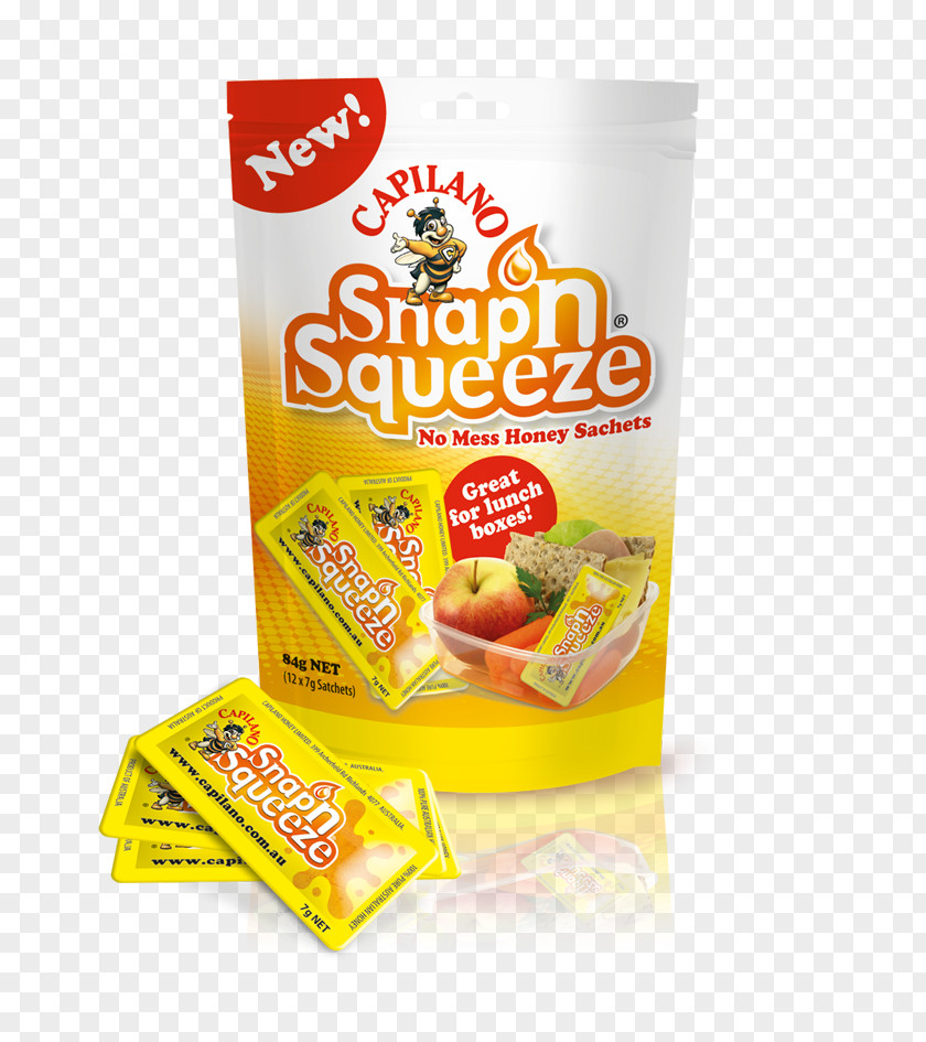 Honey Breakfast Cereal Sachet Food Condiment PNG