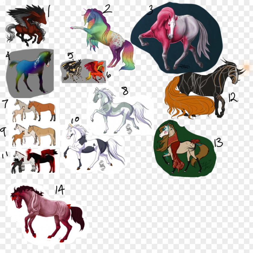 Horse Fauna Character Clip Art PNG