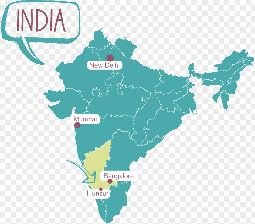 India Map Vector Mapa Polityczna Clip Art PNG
