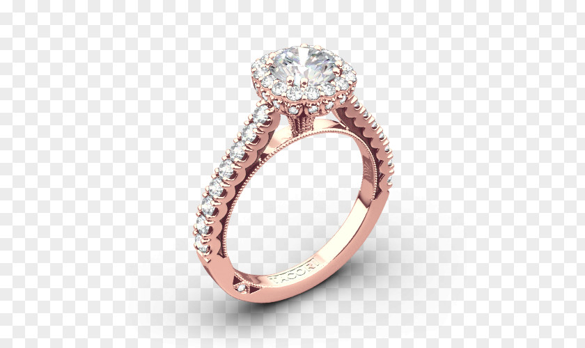 Rose Wedding Engagement Ring Jewellery Tacori PNG