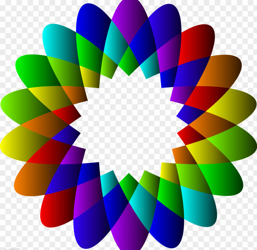 Colorful Geometric Color Circle Graphic Design PNG