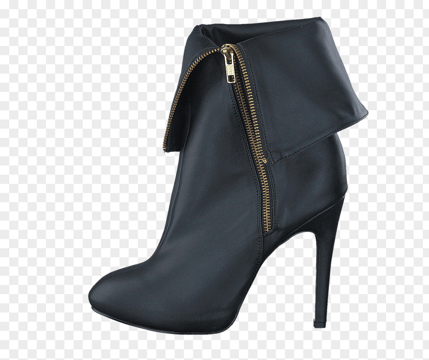 Boot Leather Shoe Black Botina PNG