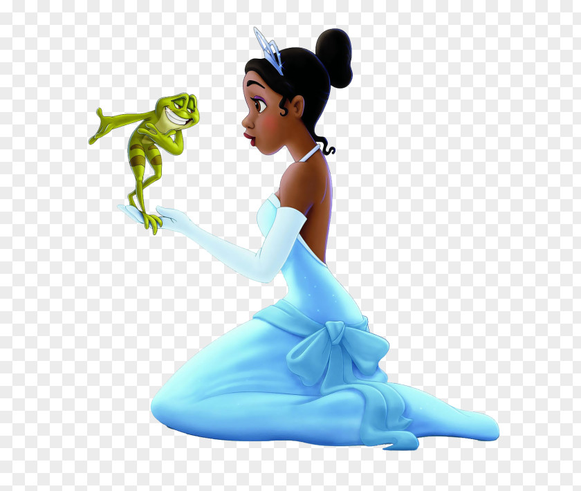 Princess Tiana And Frog Clipart The Figurine Turquoise PNG