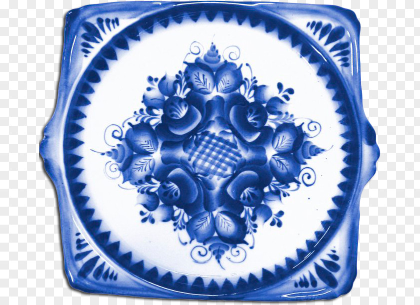 Russian Ornament Blue And White Pottery Organism Porcelain Font PNG