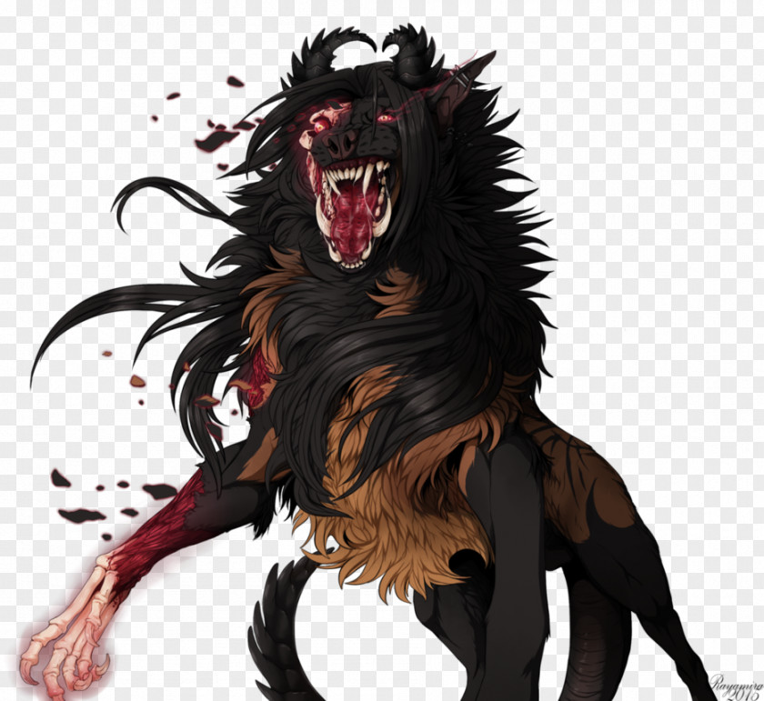 Werewolf Demon Fox Drawing DeviantArt PNG
