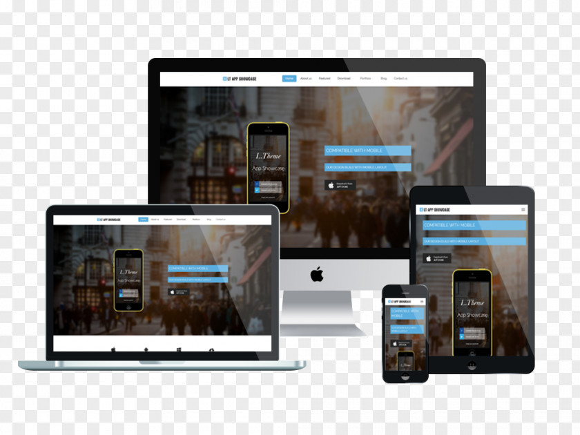 WordPress Responsive Web Design Template System PNG